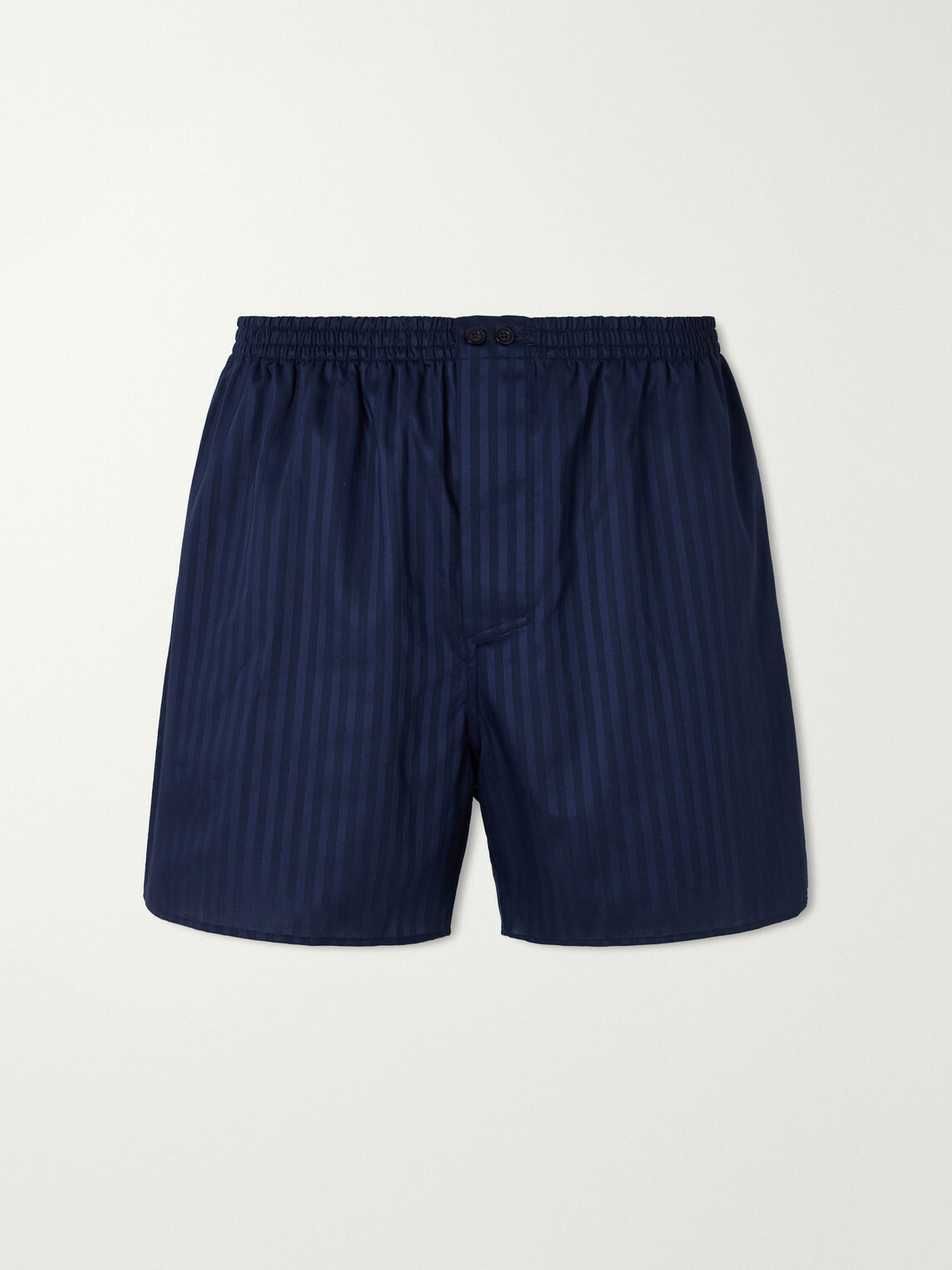 Zimmerli - Striped Cotton Boxer Shorts - Blue
