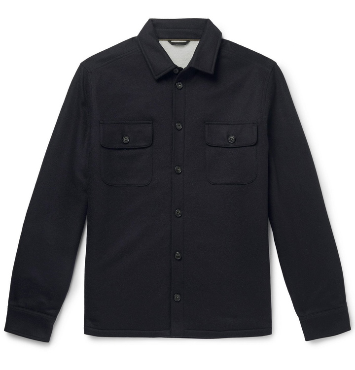 Photo: Loro Piana - Storm System Cashmere Overshirt - Blue