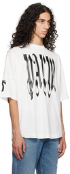 Palm Angels White Printed T-SHirt