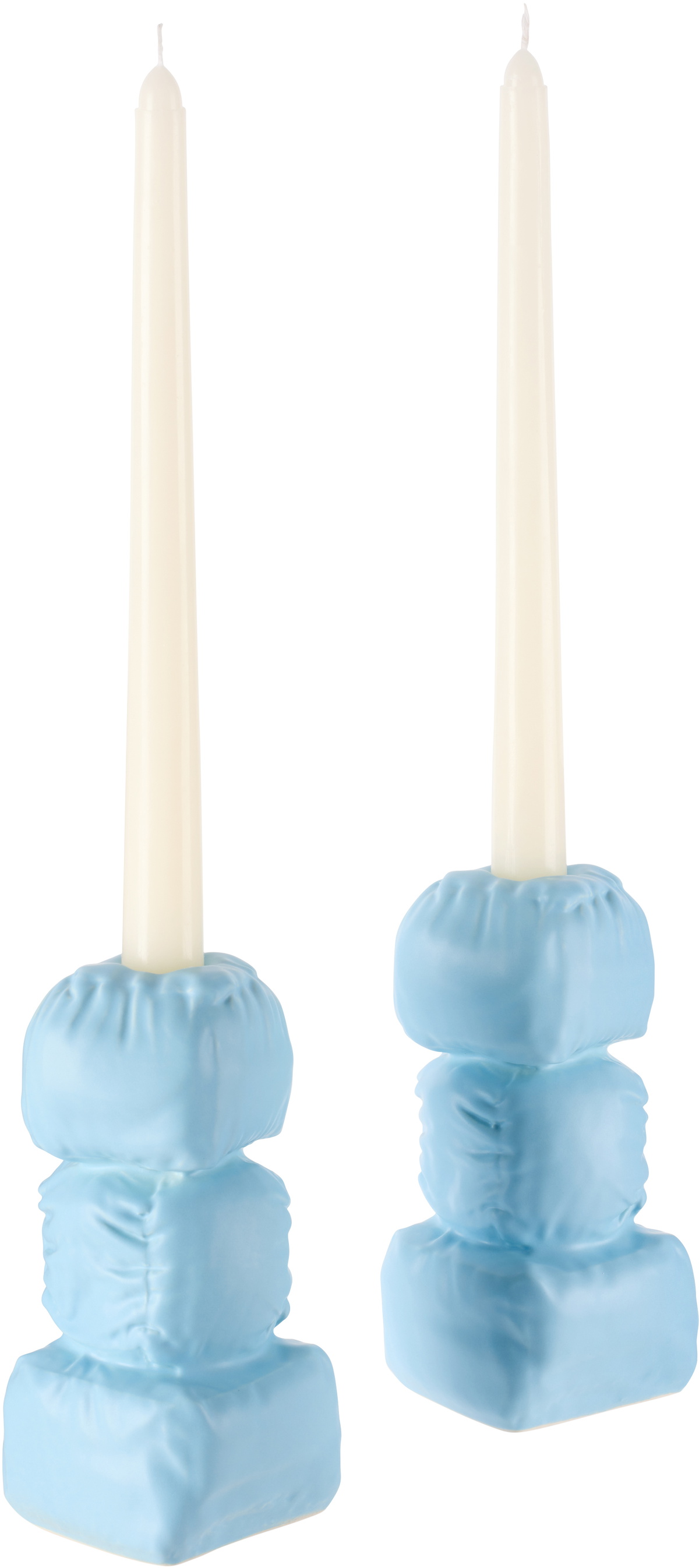 Completedworks Blue Stuffed Candle Holders