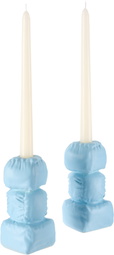 Completedworks Blue Stuffed Candle Holders