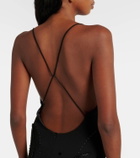 Xu Zhi Embellished layered midi dress