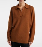 Fforme Louise wool and cashmere polo sweater