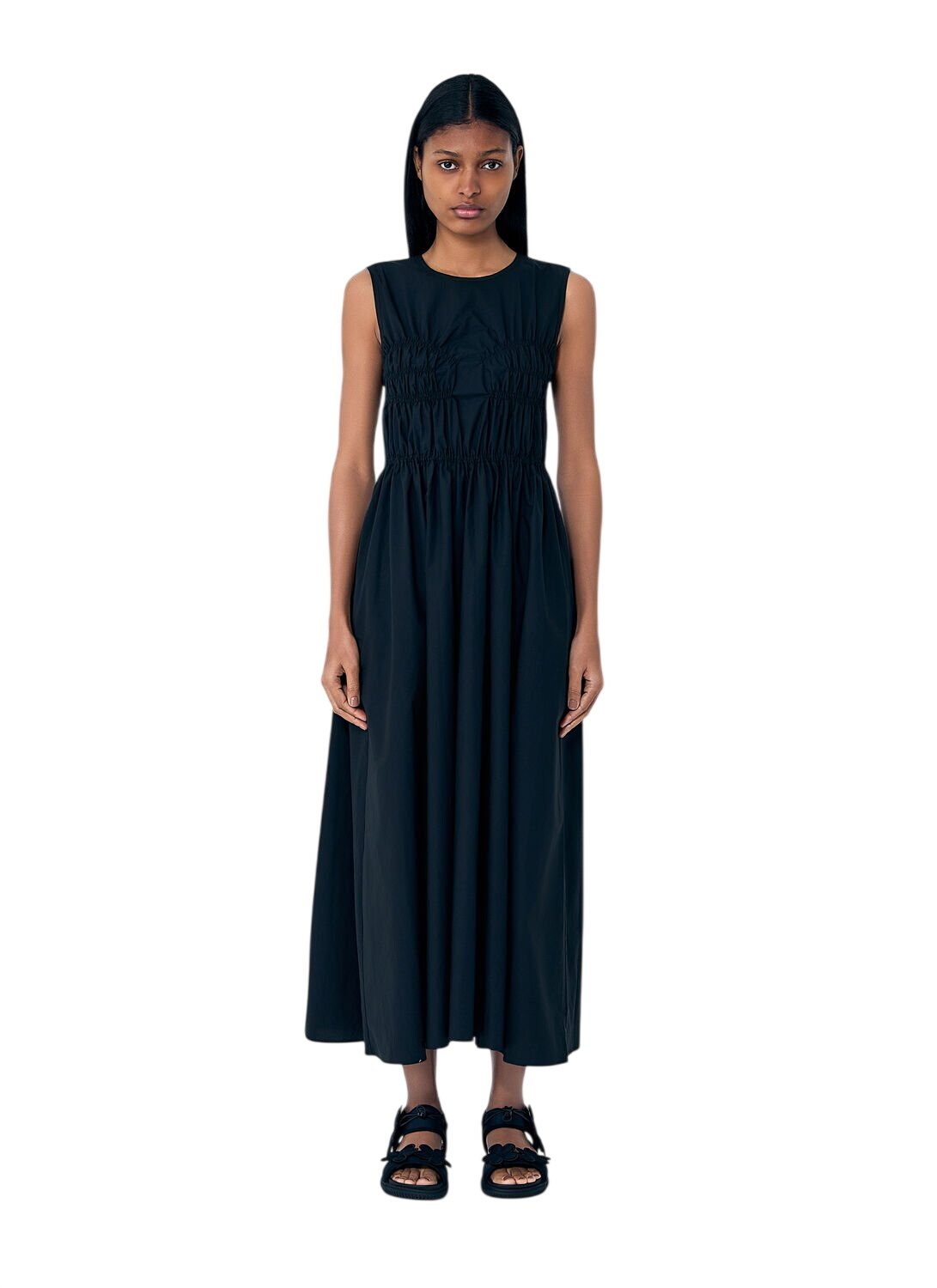 Cecilie Bahnsen SSENSE Exclusive Black Velvet Alexa Dress Cecilie