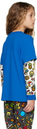 BAPE Kids Blue Baby Milo Mixed Fruit Long Sleeve T-Shirt