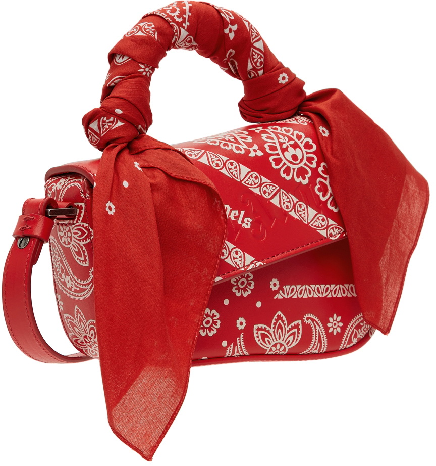 Palm Angels Red Bandana Mini Crash Bag Palm Angels