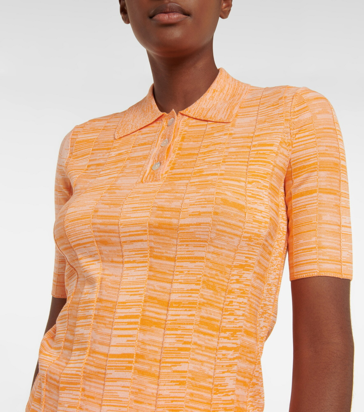 Live The Process - Iris knit polo shirt