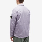 Stone Island Men's Crinkle Reps Zip Overshirt in Lavender