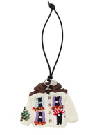 JW Anderson House Cardigan Knitted bag Charm - Light Grey - One Size