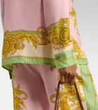 Versace Printed silk twill shirt