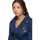 Kreist Indigo Studded Round Shoulders Denim Jacket
