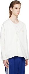 NEEDLES White Buttoned Cardigan