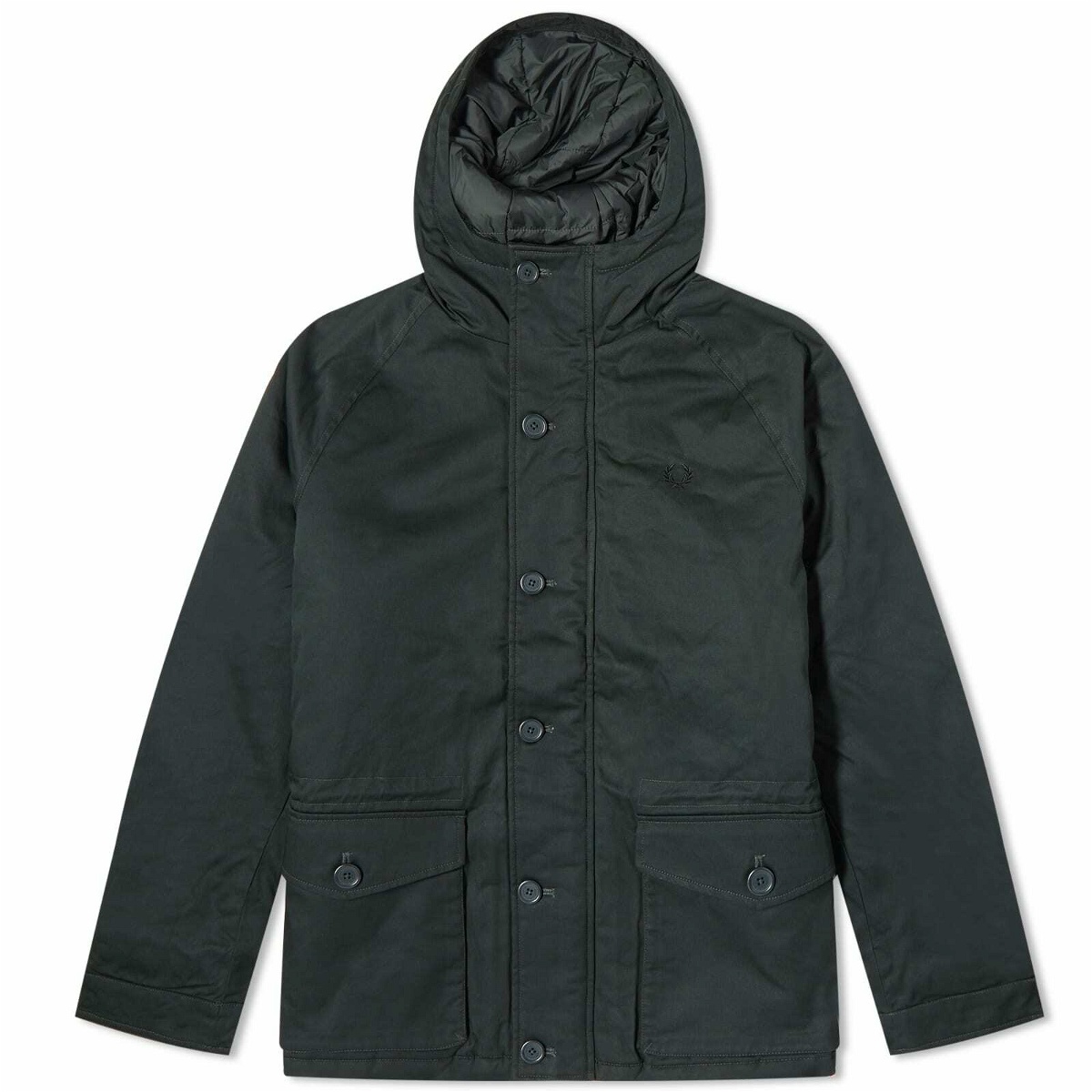 Fred Perry Lightweight Fishtail Parka Green Fred Perry