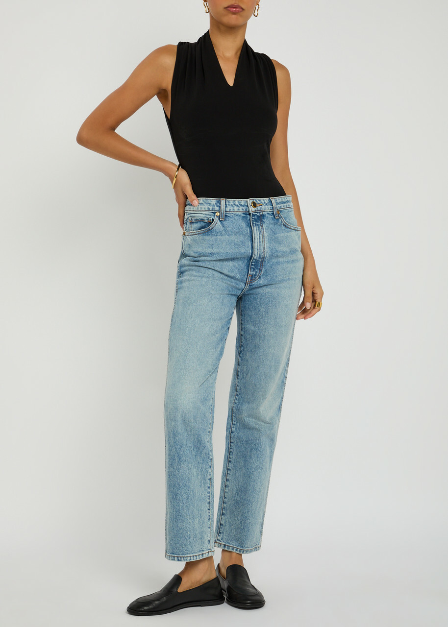 Tove Liorah Stretch-jersey Bodysuit Black
