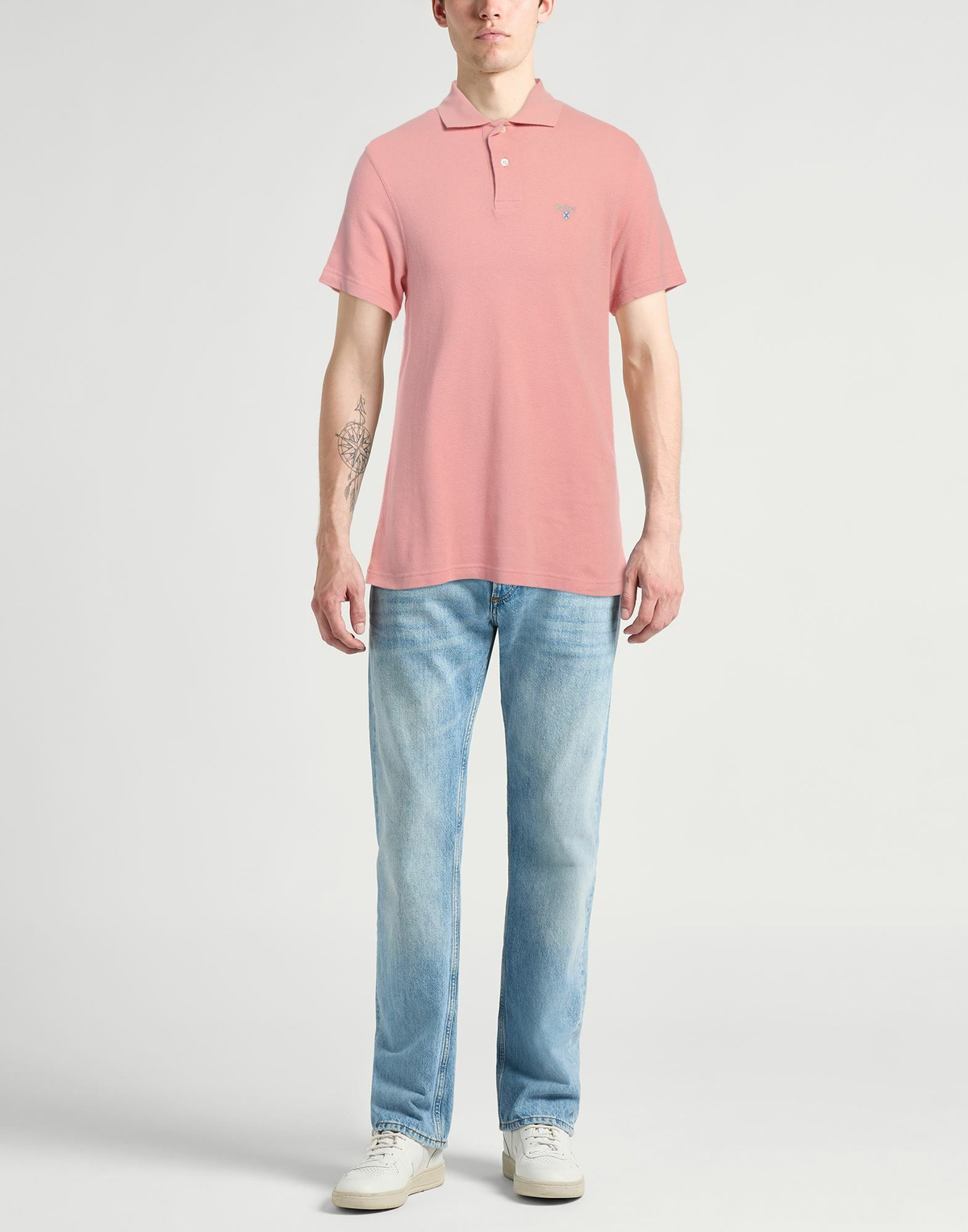 Barbour Mens Polo shirt in Pink