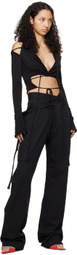 Jade Cropper Black Hooded Cardigan