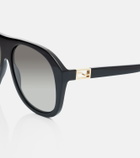 Fendi Baguette aviator sunglasses