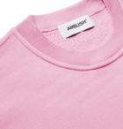AMBUSH® - Logo-Print Fleece-Back Cotton-Jersey Sweatshirt - Pink
