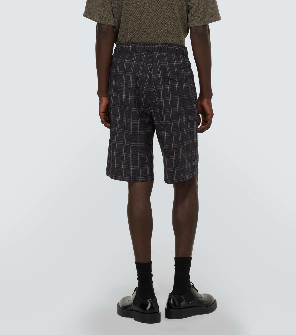 Our Legacy Drape checked technical shorts Our Legacy