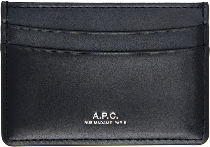 Photo: A.P.C. Navy André Card Holder