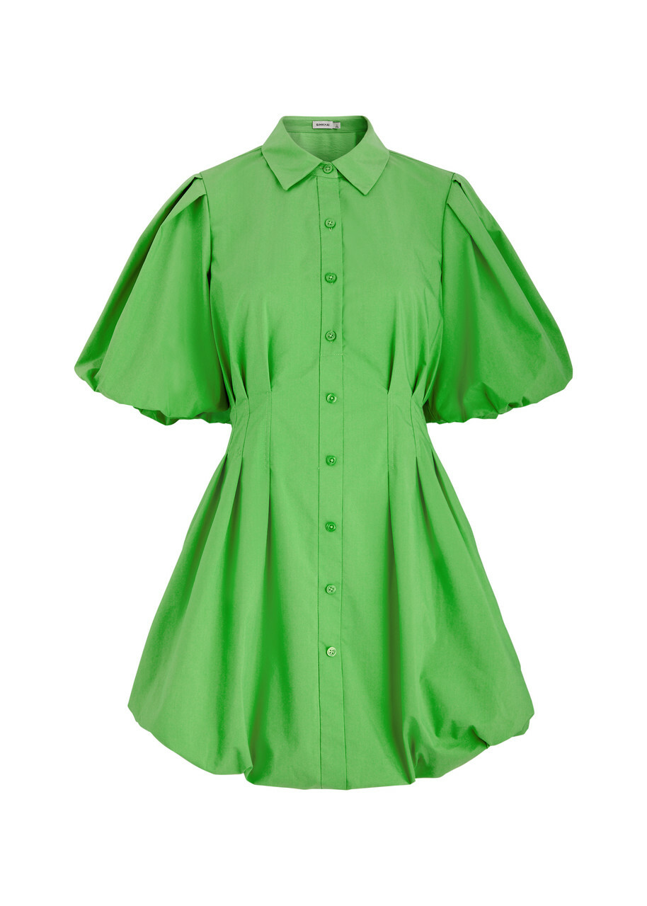 green emerald velvet dress Jonathan Simkhai Jaelynn Cut-Out Dress - BOPF main image 1