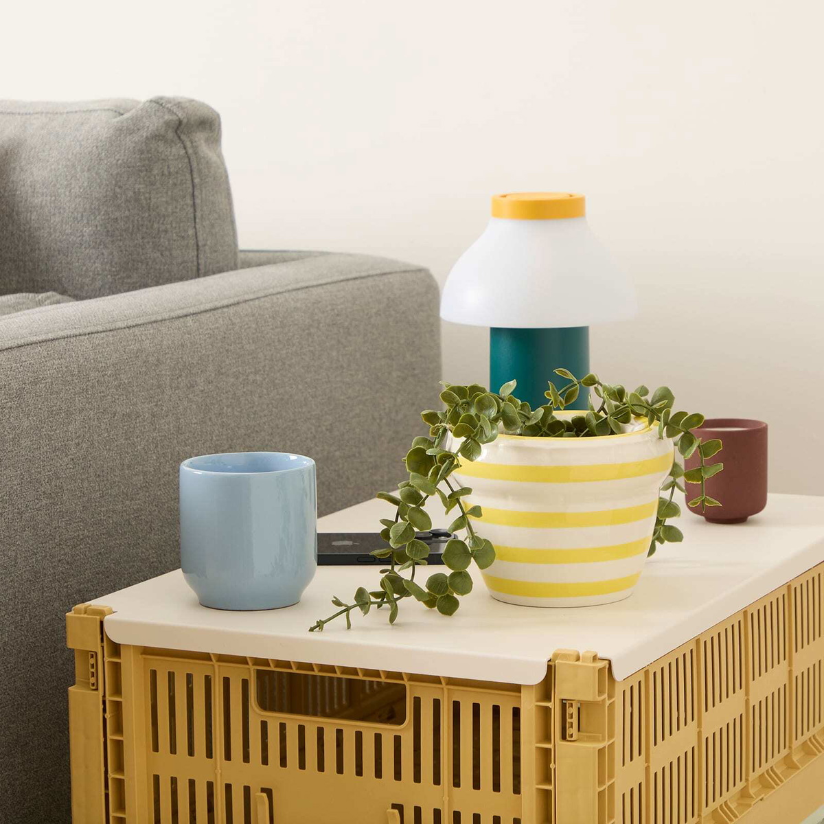 Home Studyo Louis Planter - Small in Lemon 