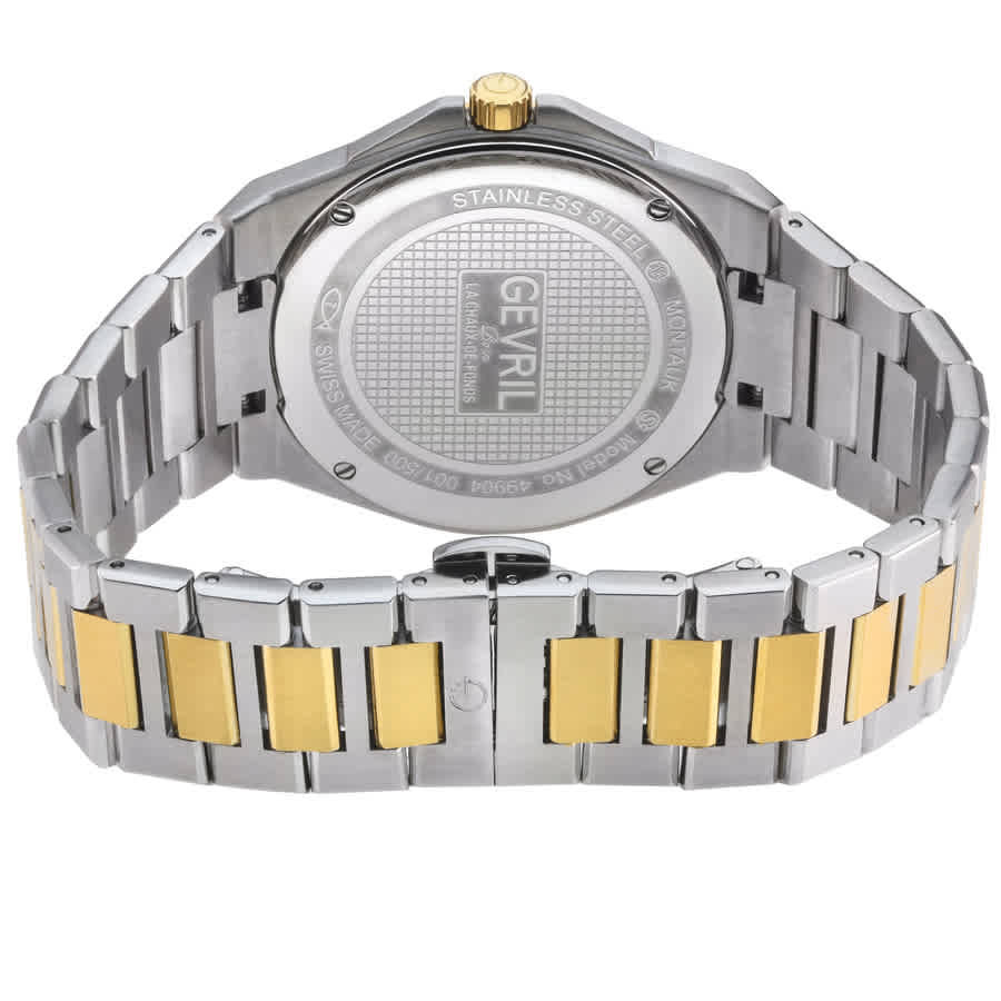 Gevril Montauk Quartz White Dial Mens Watch 49904B