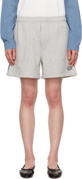Bode Gray Crew Sweat Shorts