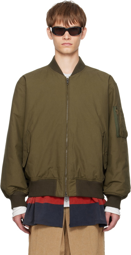 Photo: Stefan Cooke Green Rugby Skirt MA-1 Bomber Jacket