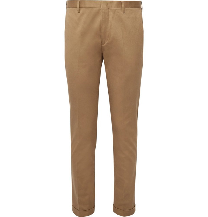 Photo: Paul Smith - Slim-Fit Stretch-Cotton Twill Trousers - Men - Sand