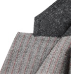 BOTTEGA VENETA - Herringbone Stretch-Wool Flannel Suit Jacket - Gray