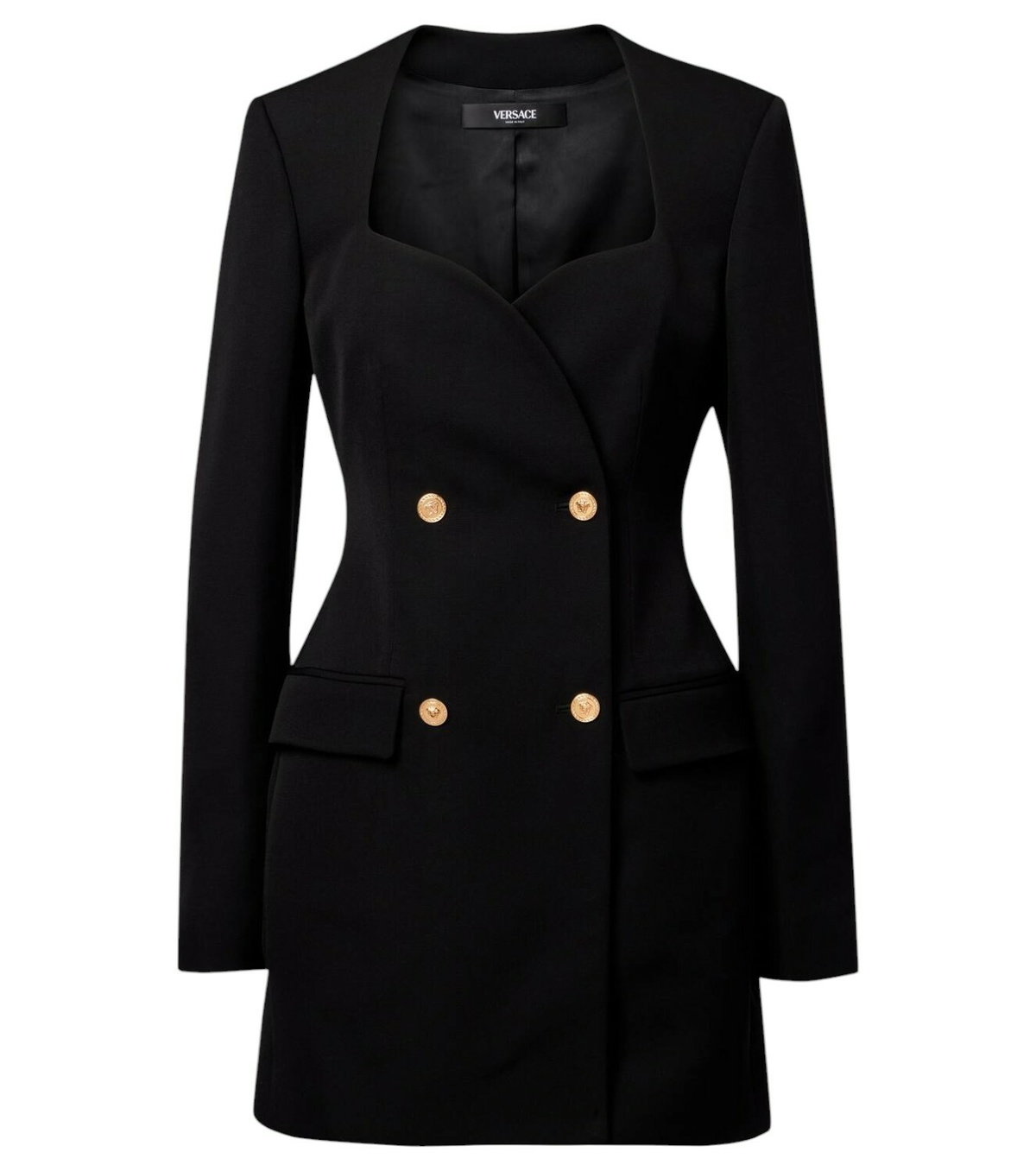 VERSACE - Embellished Viscose Mini Dress Versace