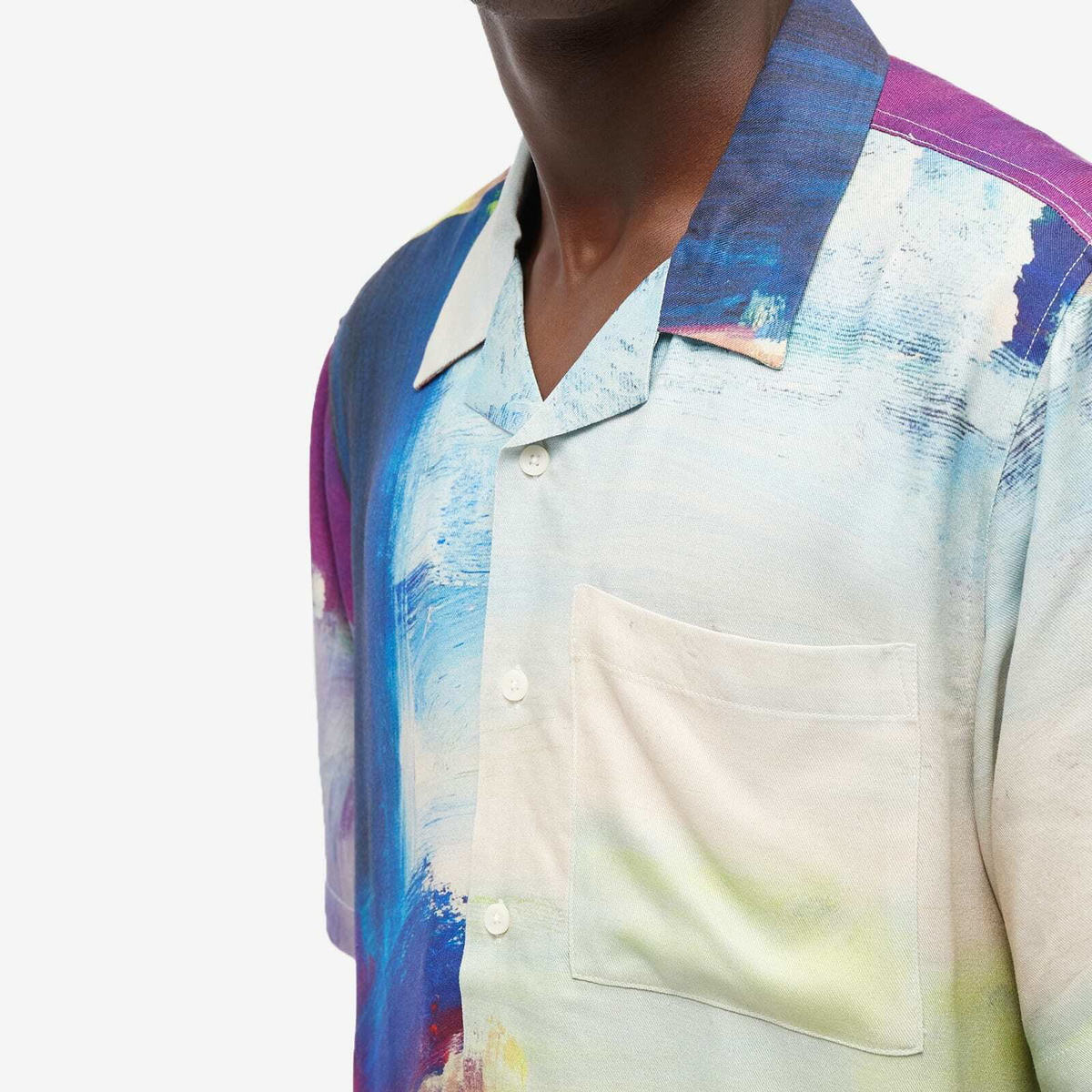 Neuw Denim Men's Kurojiro Art Vacation Shirt in Navy Multi