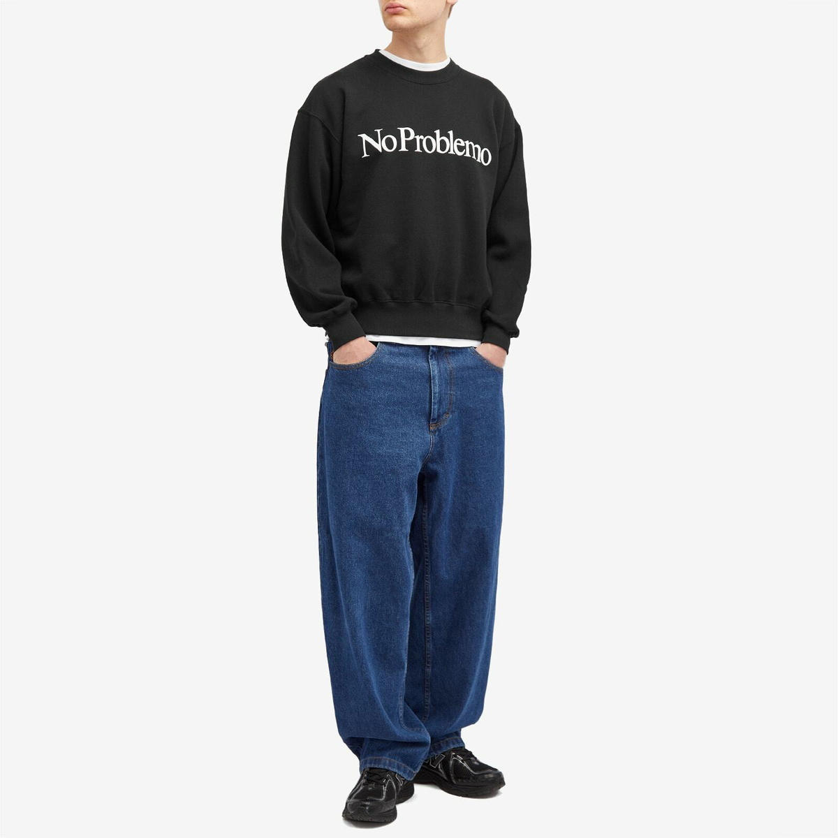 No Problemo Men's Crew Sweatshirt in Black