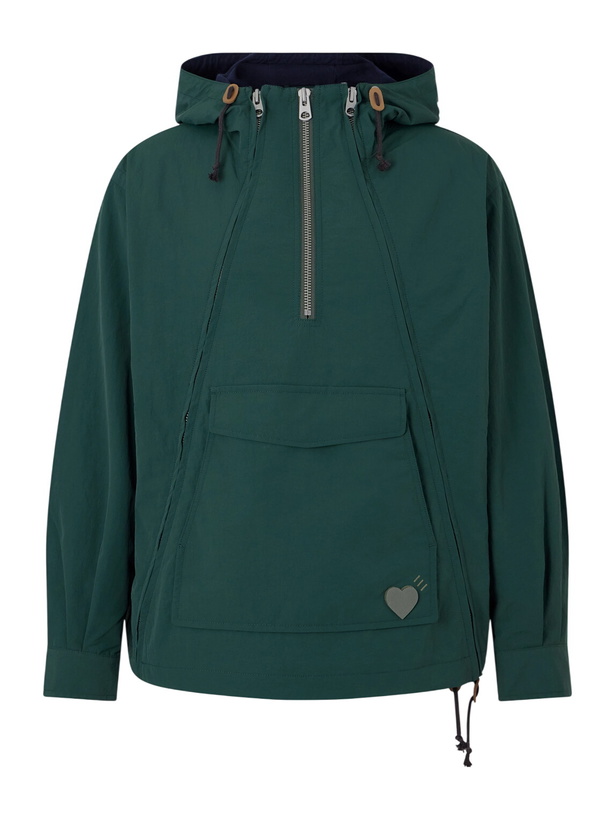 Photo: Human Made - Multi-Zip Logo-Detailed Hooded Shell Jacket - Green