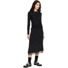 Simone Rocha Black Classic Merino Silk Cardigan