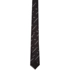 Givenchy Black and White 4G Tie