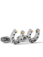 PAUL SMITH - Lucky Horseshoe Silver and Gold-Tone Cufflinks