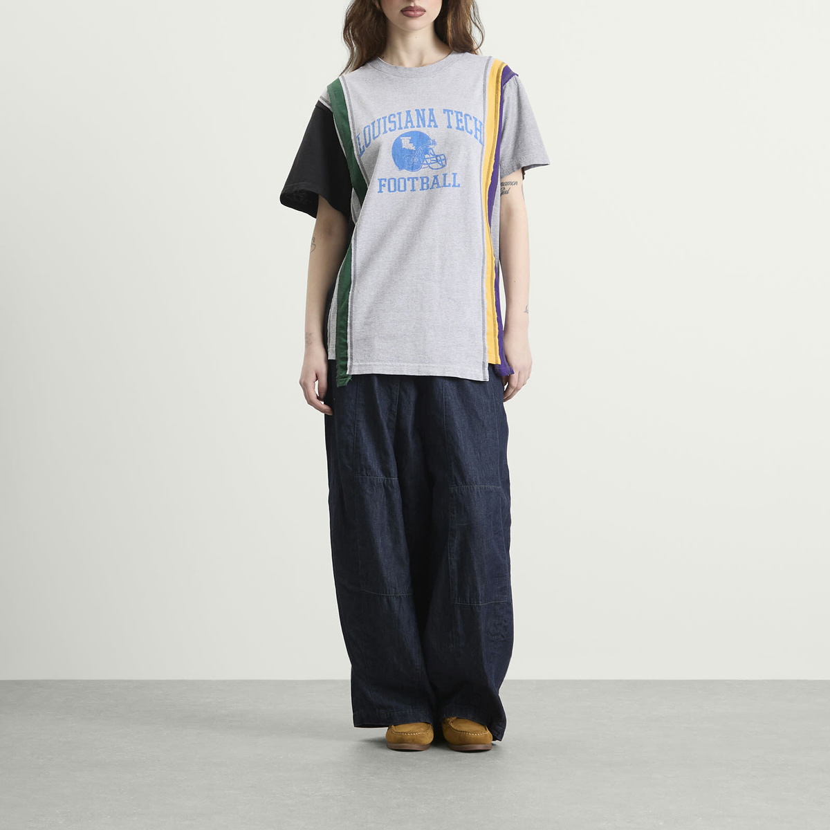Needles Women's 7 Cut College T-Shirt in Assorted