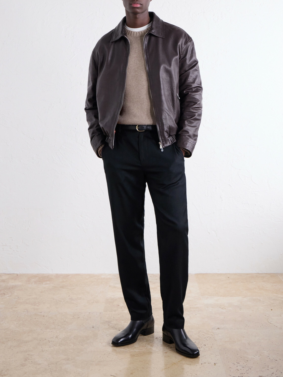 Canali - Straight-Leg Wool-Flannel Trousers - Black