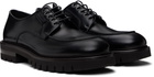 Ferragamo Black Lace Up Derbys