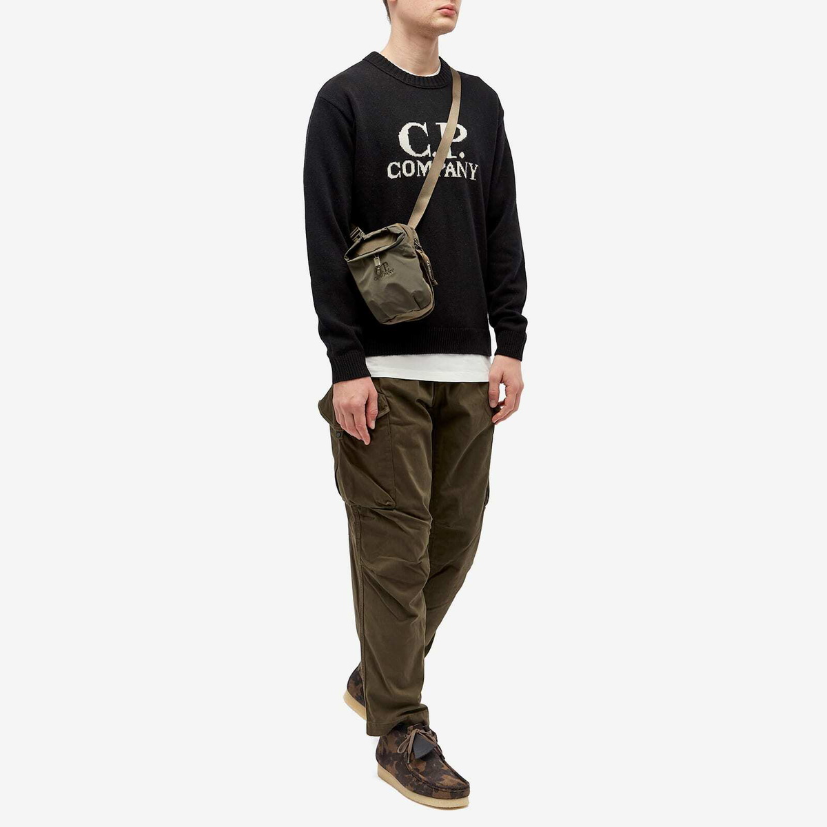 C.P. Company Men's Chrome-R Belt Bag in Ivy Green