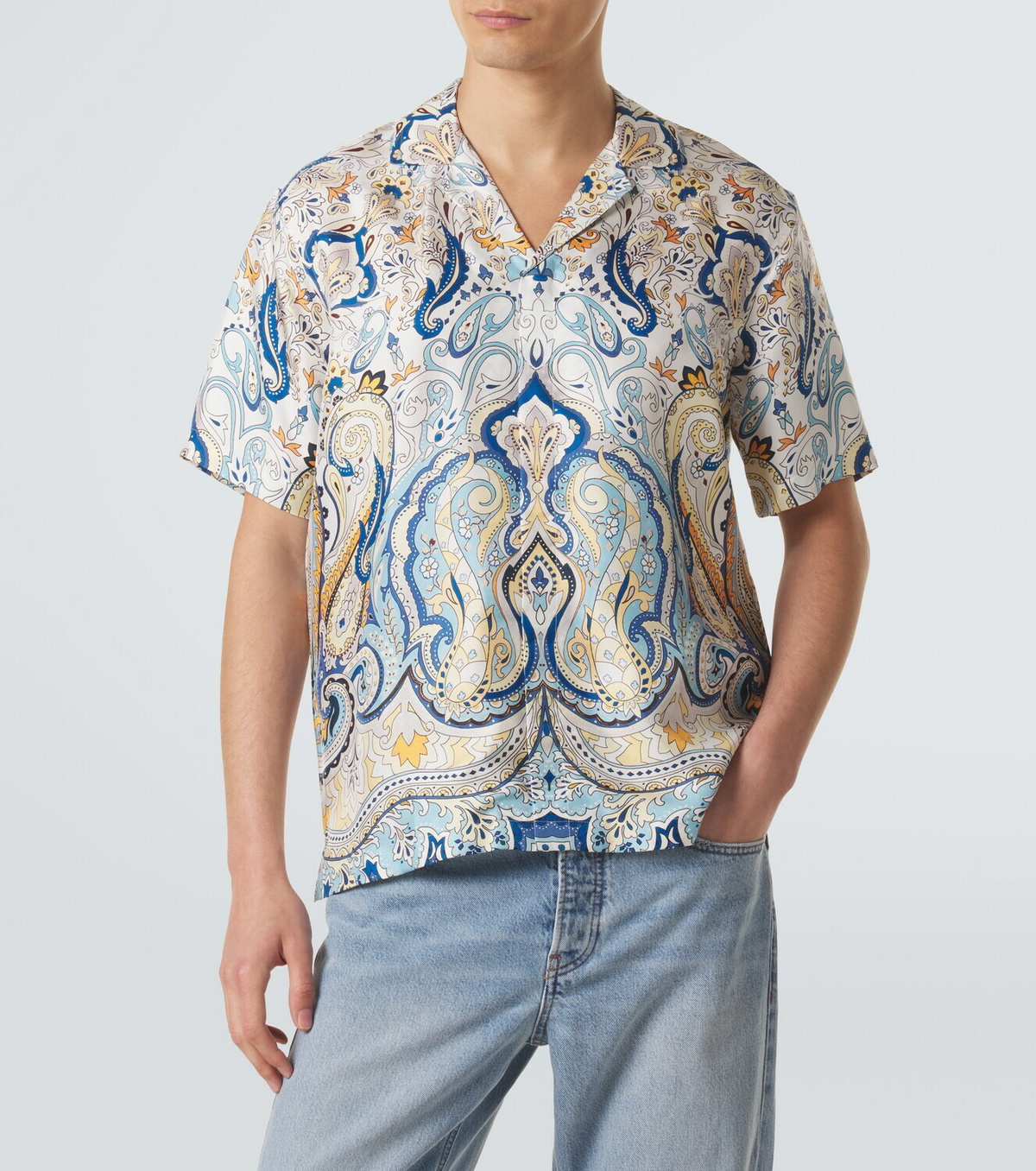 Orlebar Brown Maitan paisley silk shirt