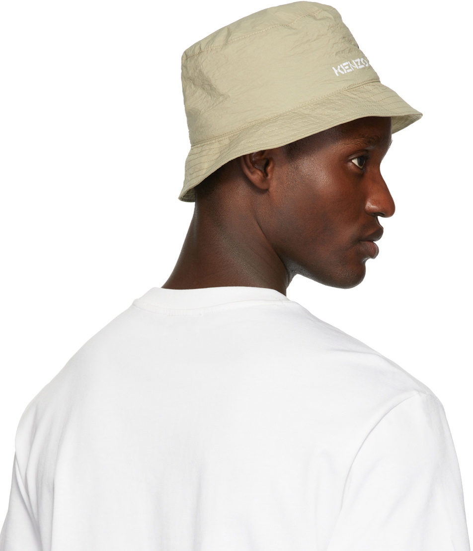 Kenzo Reversible Khaki Bucket Hat Kenzo