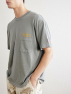 Cherry Los Angeles - Logo-Embroidered Cotton-Jersey T-Shirt - Gray