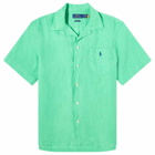 Polo Ralph Lauren Men's Linen Vacation Shirt in Classic Kelly