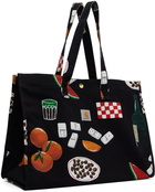 Carhartt Work In Progress Black Canvas Graphic Tote