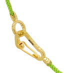 Mikia - Cord and Gold-Tone Bracelet - Green