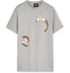 Loewe - Paula's Ibiza Printed Cotton-Jersey T-Shirt - Gray