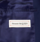 ALEXANDER MCQUEEN - Slim-Fit Wool and Mohair-Blend Suit Jacket - Blue